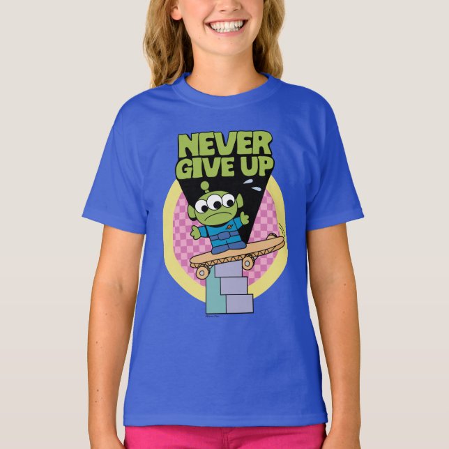 Toy Story | Little Green Men Never Give Up T-Shirt (Front)