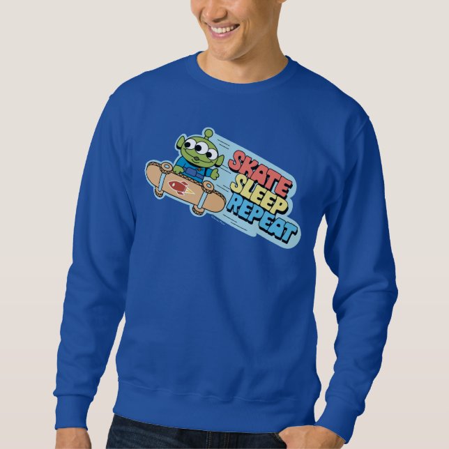 Toy Story | Little Green Men Skate Sleep Repeat Sweatshirt (Front)