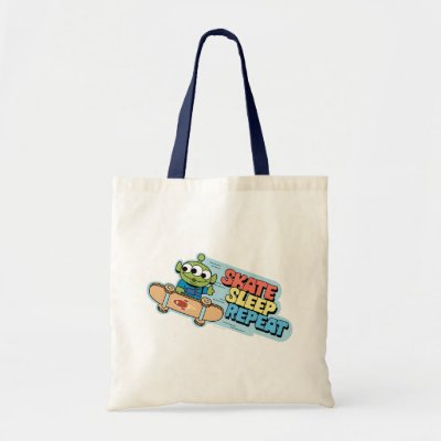 Toy Story | Little Green Men Skate Sleep Repeat Tote Bag