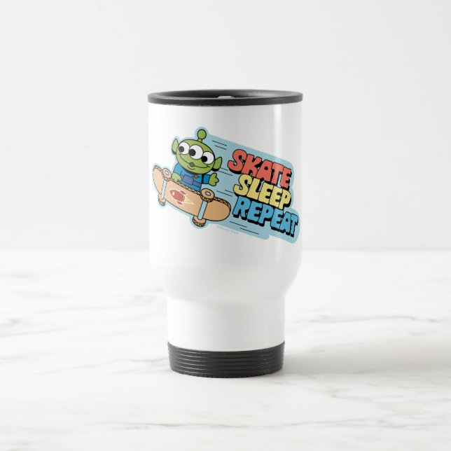 Toy Story | Little Green Men Skate Sleep Repeat Travel Mug (Center)