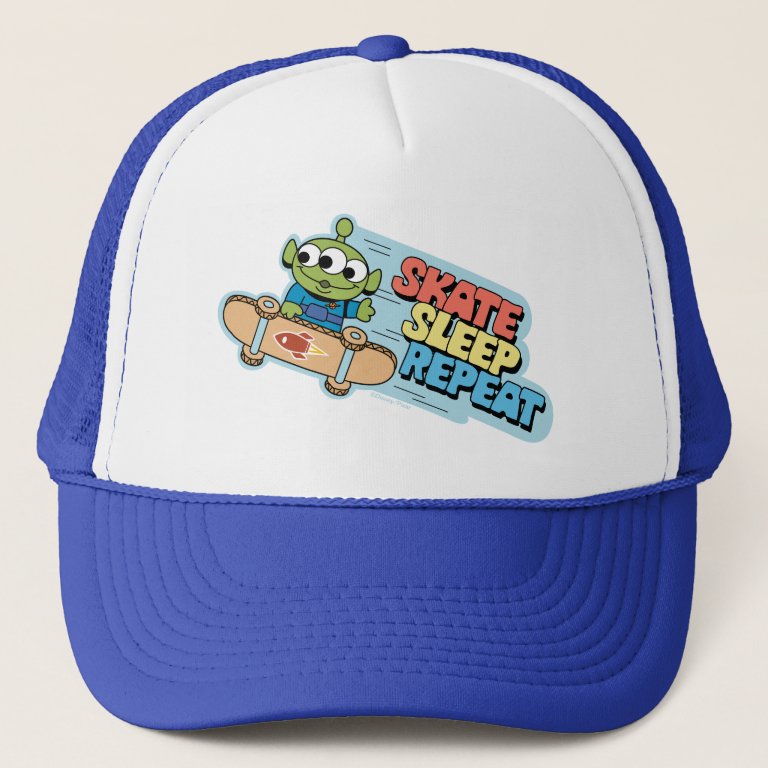 Toy Story | Little Green Men Skate Sleep Repeat                    Trucker Hat