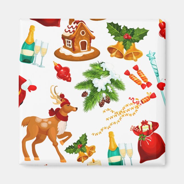 Toy Story | Merry Christmas Pattern Cute   Magnet (Front)