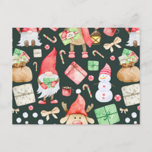 Toy Story Merry Christmas Pattern Modern Holiday Postcard