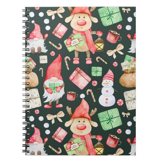 Toy Story Merry Christmas Pattern Modern   Notebook (Front)