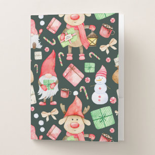 Toy Story Merry Christmas Pattern Modern     Pocket Folder