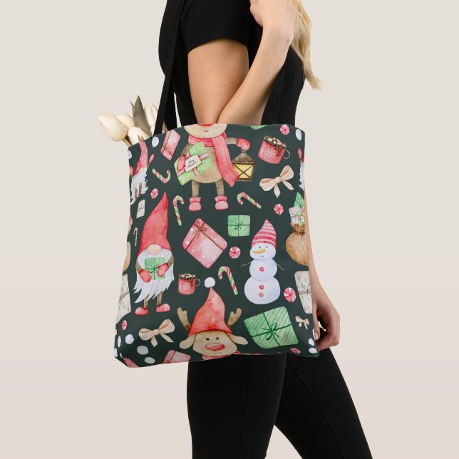 Toy Story Merry Christmas Pattern Modern       Tote Bag (Close Up)