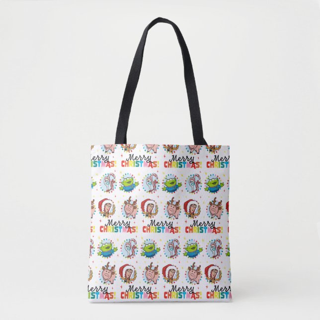 Toy Story | Merry Christmas Pattern Tote Bag (Front)
