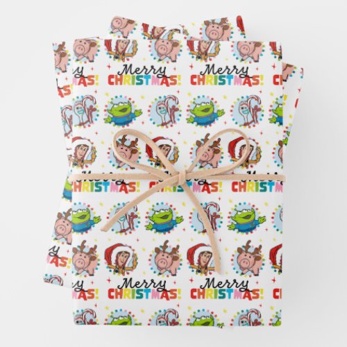 Toy Story | Merry Christmas Pattern Wrapping Paper Sheets