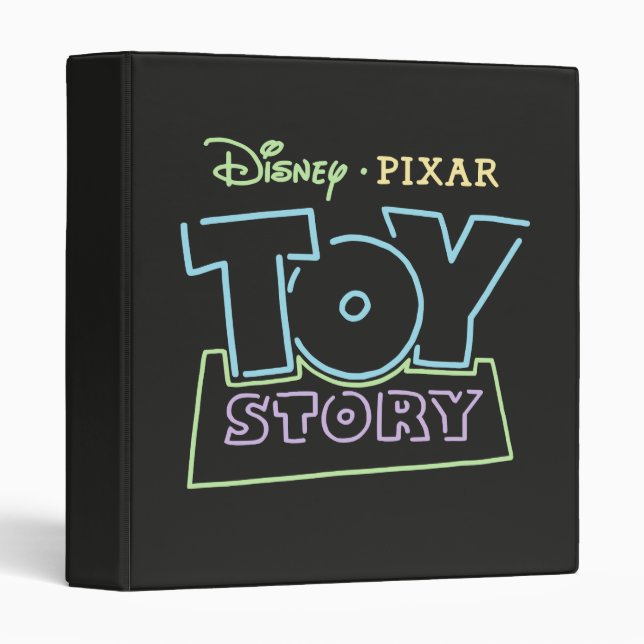 Toy Story Neon Sign Graphic 3 Ring Binder (Front/Spine)