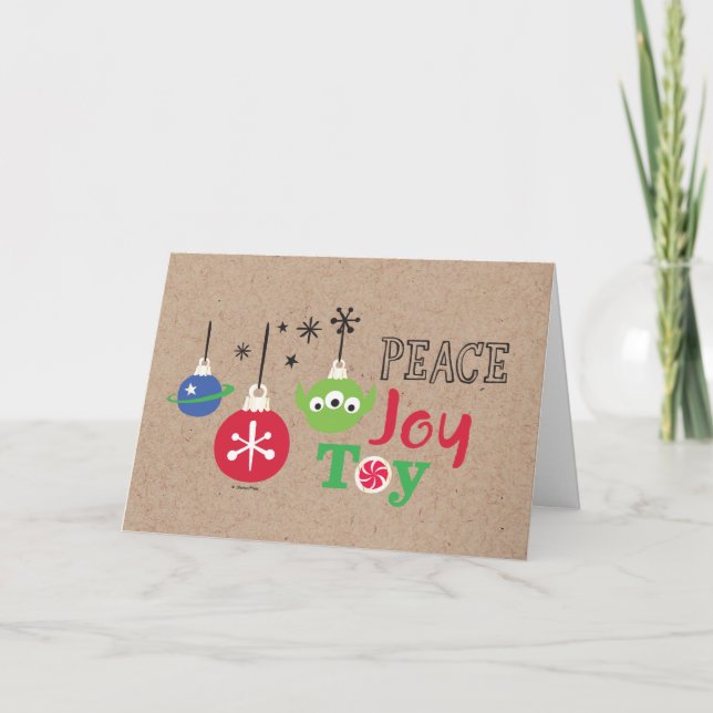 Toy Story | Peace Joy Toy Holiday Card (Front)