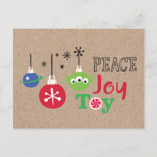 Toy Story Peace Joy Toy Holiday Postcard