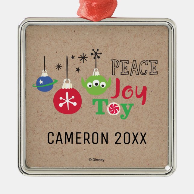 Toy Story | Peace Joy Toy Metal Ornament (Front)