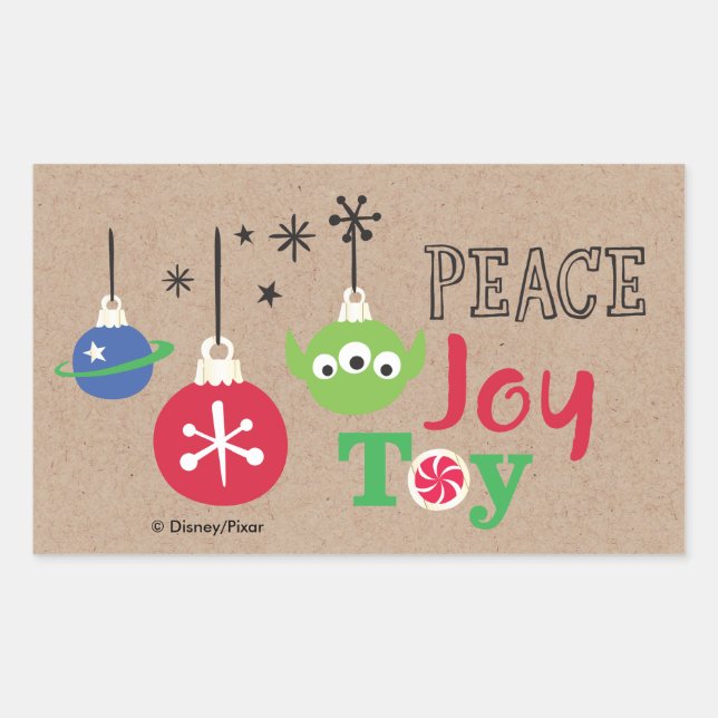 Toy Story | Peace Joy Toy Rectangular Sticker (Front)