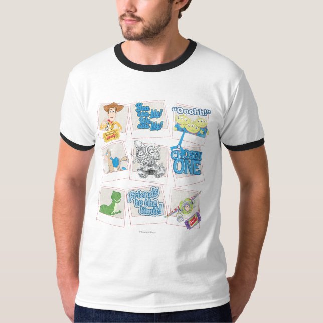 Toy Story Picture Collage T-Shirt (Front)