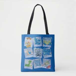 Toy Story Picture Collage Tote Bag