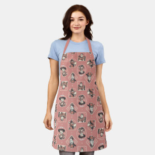 Toy Story Pink Western Cowboy Portrait Pattern Apron