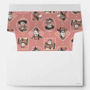 Toy Story Pink Western Cowboy Portrait Pattern Envelope