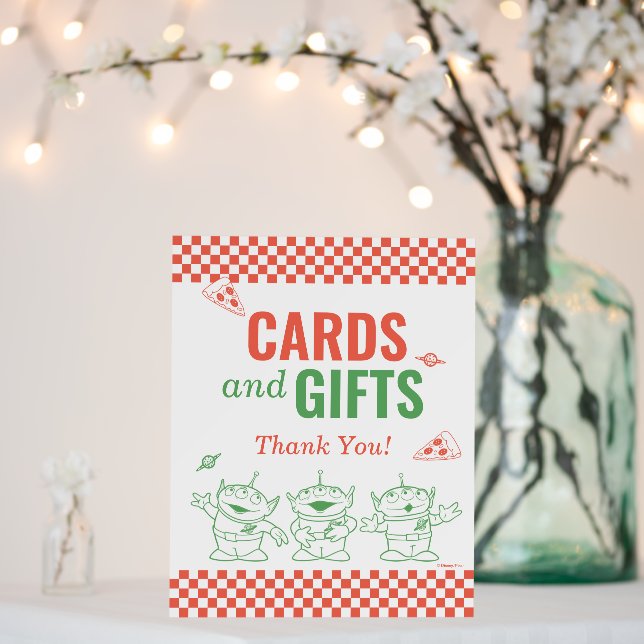 Toy Story Pizza Planet | Cards & Gifts Table Sign (In Situ (Wedding))