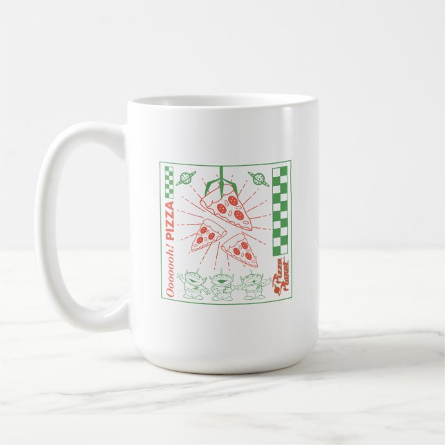 Toy Story | Pizza Planet graphic Coffee Mug (Left)