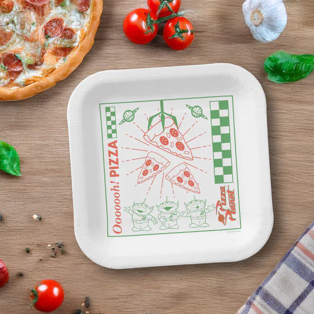 Toy Story | Pizza Planet graphic Paper Plates
