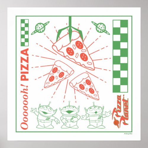 Toy Story  Pizza Planet graphic Poster