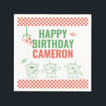 Toy Story | Pizza Planet Kids Birthday Napkins<br><div class="desc">Blast off to an intergalactic celebration with our Toy Story Pizza Planet Birthday Napkins! These fun and vibrant paper napkins are perfect for any Toy Story fan looking to bring the excitement of Andy's favorite pizza spot to their special day.</div>