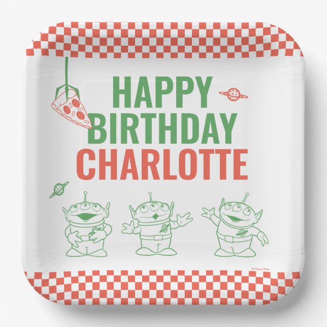 Toy Story | Pizza Planet Kids Birthday Paper Plates (Front)