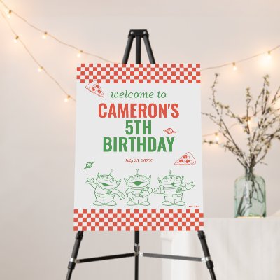Toy Story | Pizza Planet Kids Birthday Welcome Foam Board