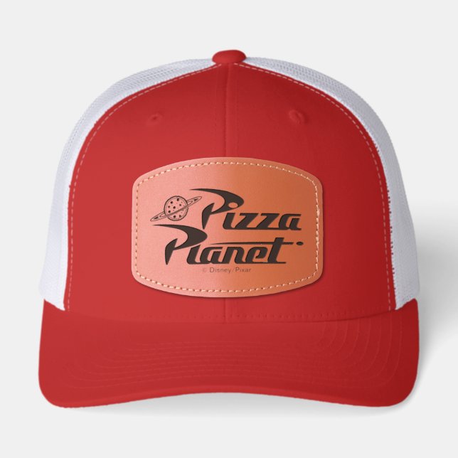 Toy Story Pizza Planet Logo Leather Patch Hat (Front)