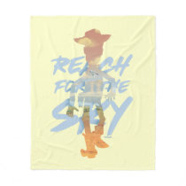 Toy Story | "Reach For The Sky" Woody & Buzz Art Fleece Blanket