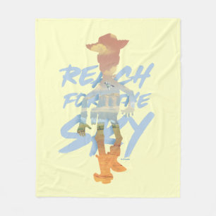 Toy Story   "Reach For The Sky" Woody & Buzz Art Fleece Blanket