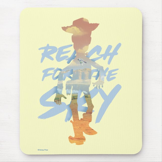 Toy Story | "Reach For The Sky" Woody & Buzz Art Mouse Pad (Front)