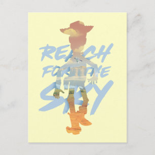 Toy Story   "Reach For The Sky" Woody & Buzz Art Postcard