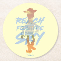 Toy Story | "Reach For The Sky" Woody & Buzz Art Round Paper Coaster