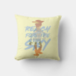 Toy Story | &quot;reach For The Sky&quot; Woody &amp; Buzz Art Throw Pillow at Zazzle