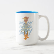 Toy Story | "Reach For The Sky" Woody & Buzz Art Two-Tone Coffee Mug