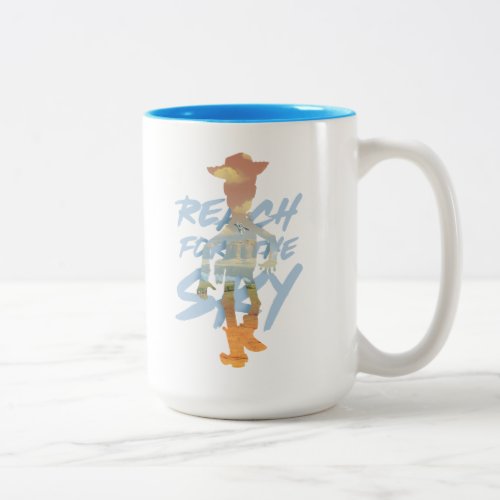 Toy Story  Reach For The Sky Woody  Buzz Art Two_Tone Coffee Mug