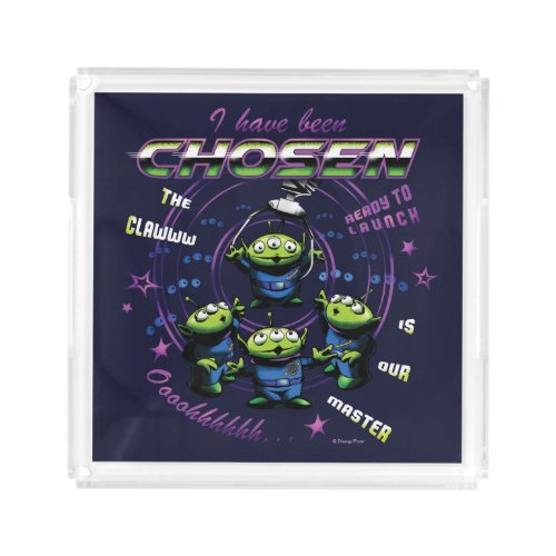 Toy Story  Retro I Have Been Chosen Aliens Acrylic Tray