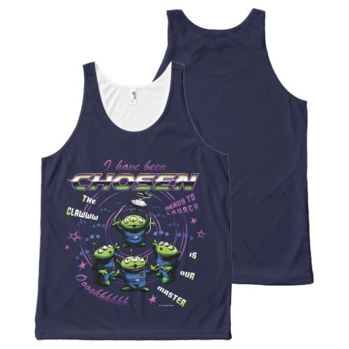 Toy Story  Retro I Have Been Chosen Aliens All_Over_Print Tank Top