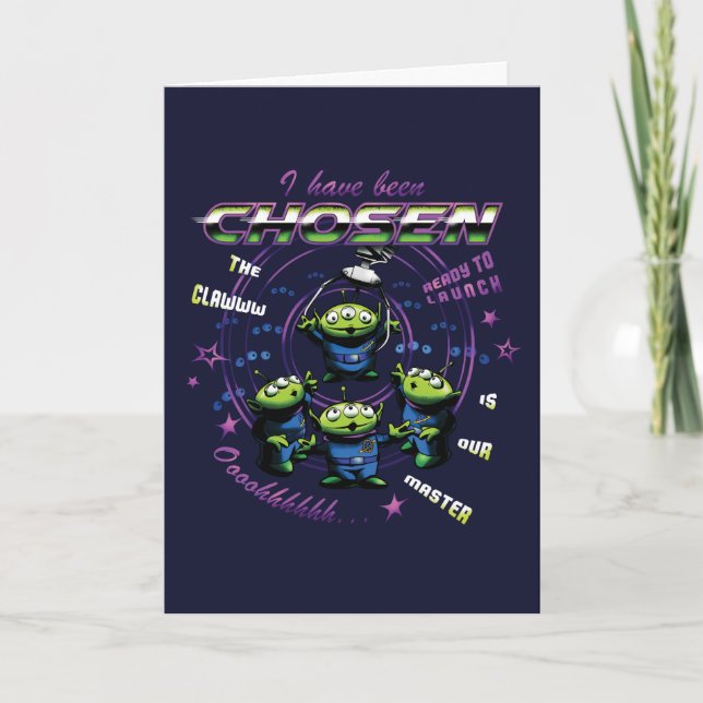 Toy Story | Retro "I Have Been Chosen" Aliens Card (Front)