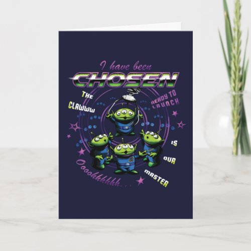 Toy Story  Retro I Have Been Chosen Aliens Card