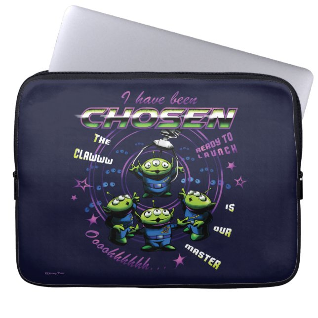 Toy Story | Retro "I Have Been Chosen" Aliens Laptop Sleeve (Front)