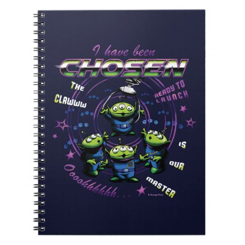 Toy Story  Retro I Have Been Chosen Aliens Notebook