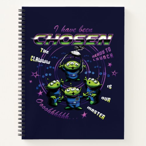 Toy Story  Retro I Have Been Chosen Aliens Notebook