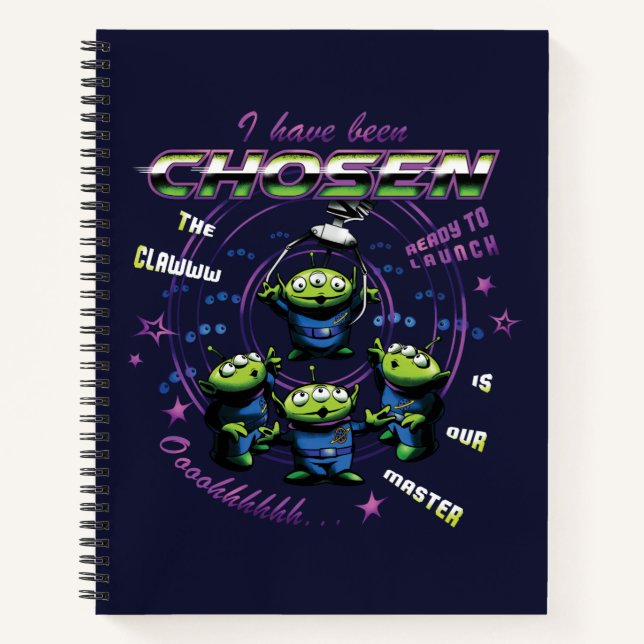 Toy Story | Retro "I Have Been Chosen" Aliens Notebook (Front)