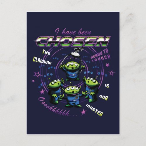 Toy Story  Retro I Have Been Chosen Aliens Postcard