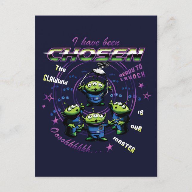 Toy Story | Retro "I Have Been Chosen" Aliens Postcard (Front)