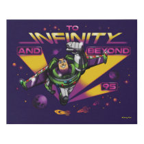 Toy Story | Retro "To Infinity And Beyond" Buzz Faux Canvas Print