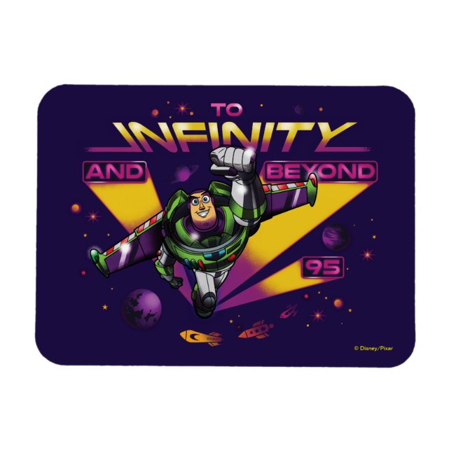 Toy Story | Retro "To Infinity And Beyond" Buzz Magnet (Horizontal)
