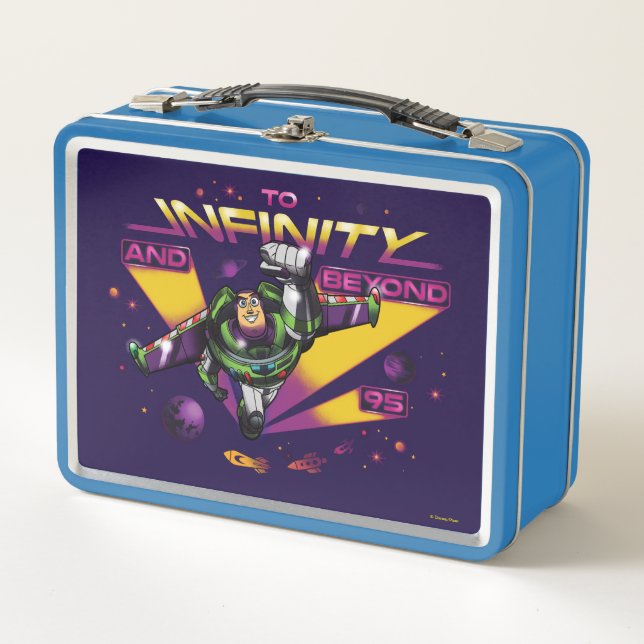 Toy Story | Retro "To Infinity And Beyond" Buzz Metal Lunch Box (Front)